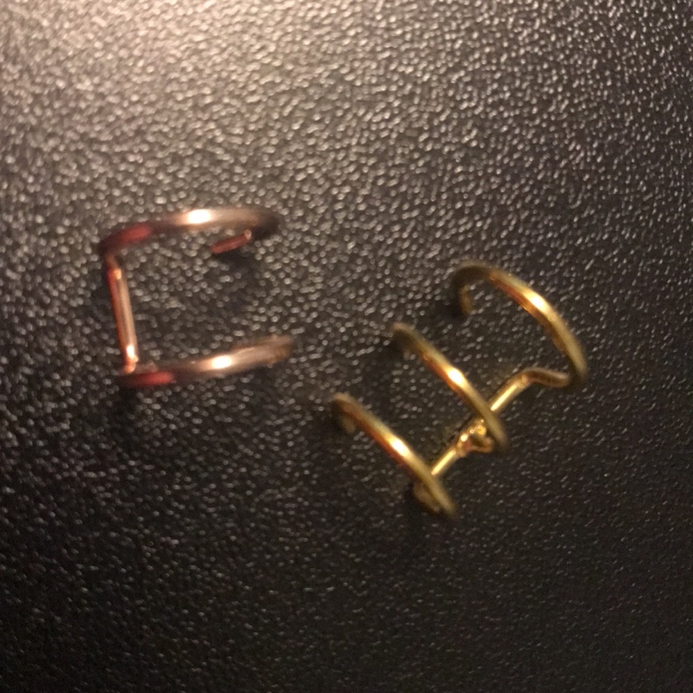 Ear cuffs - costume jewelry - set of two